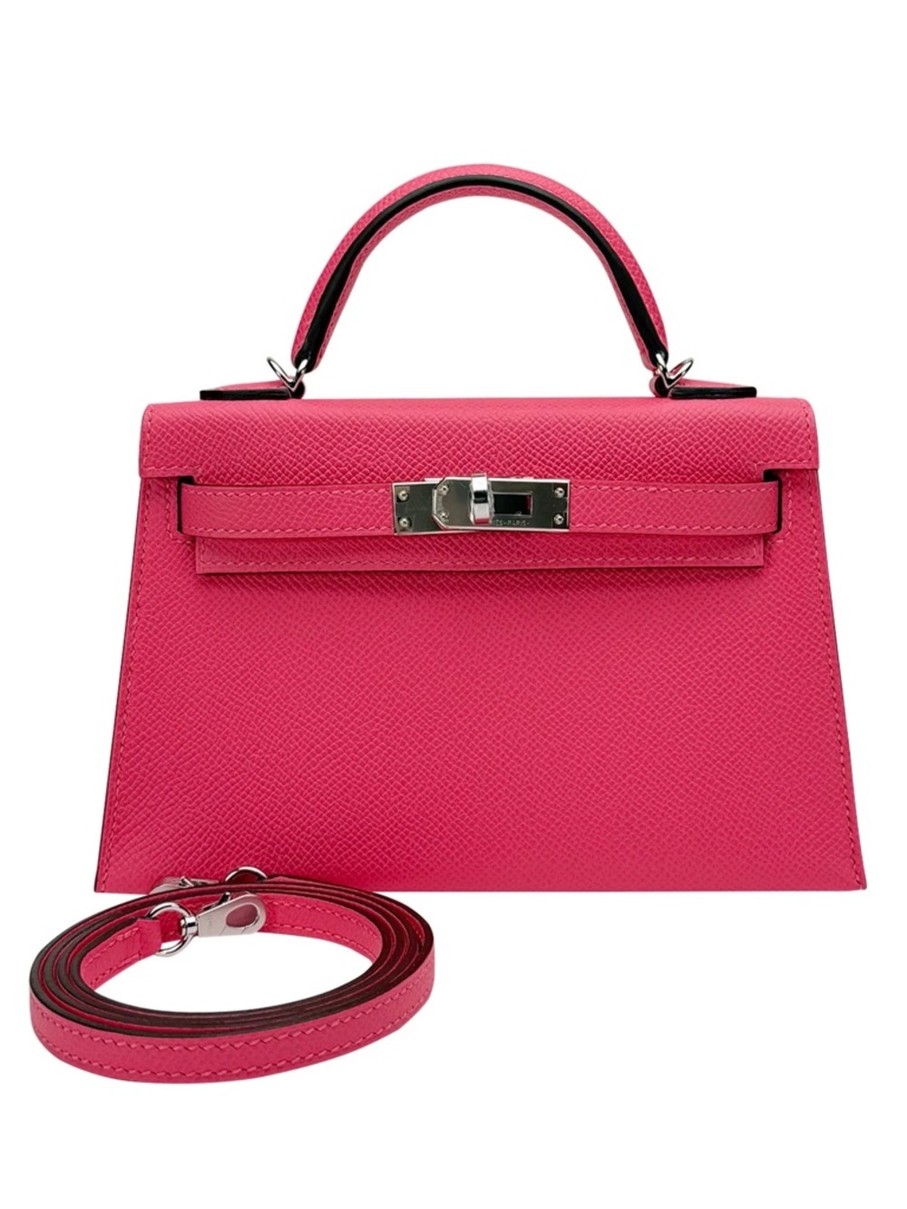 Pink Bag H Mini Kelly II 20 Rose Azalea Epsom